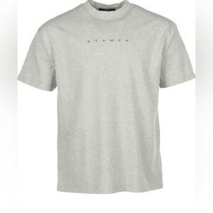 Stampd Micro Strike Relaxed Tee, Heather Grey, Large